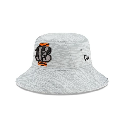 Cincinnati Bengals Gorra | New Era Official NFL Training Stretch Bucket Hat Mexico - Negros